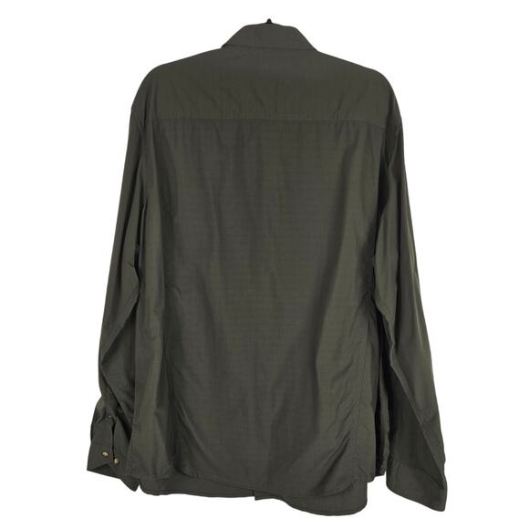 L.L. Bean Forest Green Men's Fishing Hiking Active Wear Long Sleeve Shirt XL - Picture 2 of 3